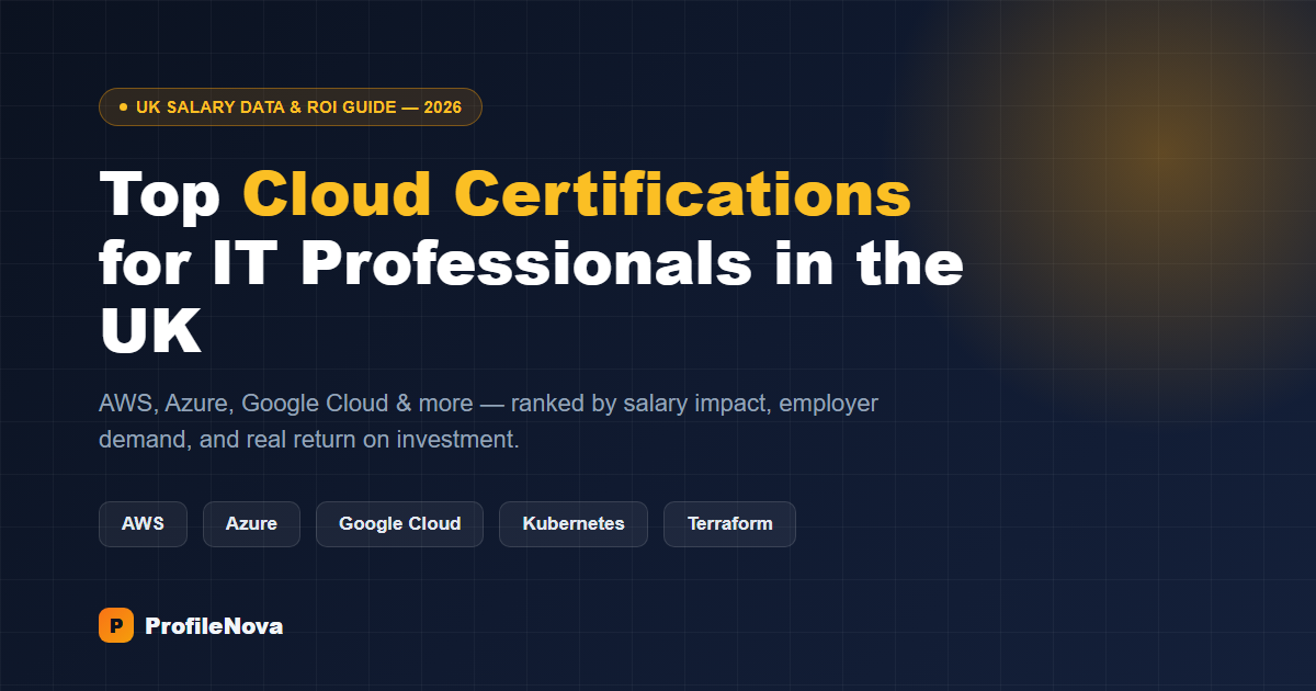 Top cloud certifications UK 2026 — AWS, Azure and Google Cloud salary impact guide